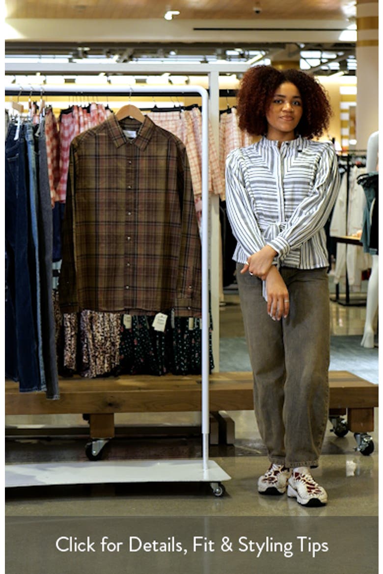 Plaid Cotton Poplin Button-Up Shirt video