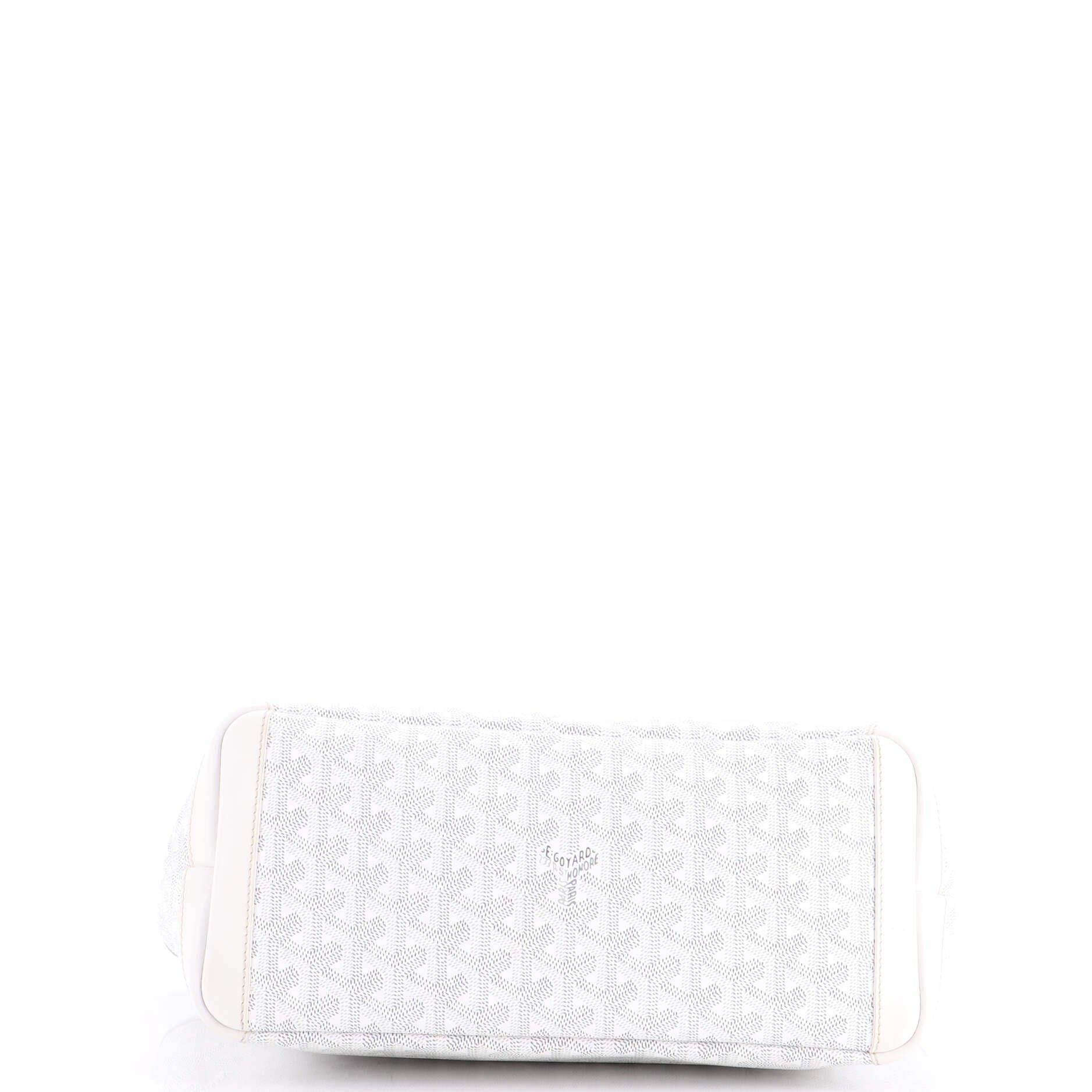 Pre-Owned Goyard Artois Tote Coated Canvas PM, Alternate, color, White