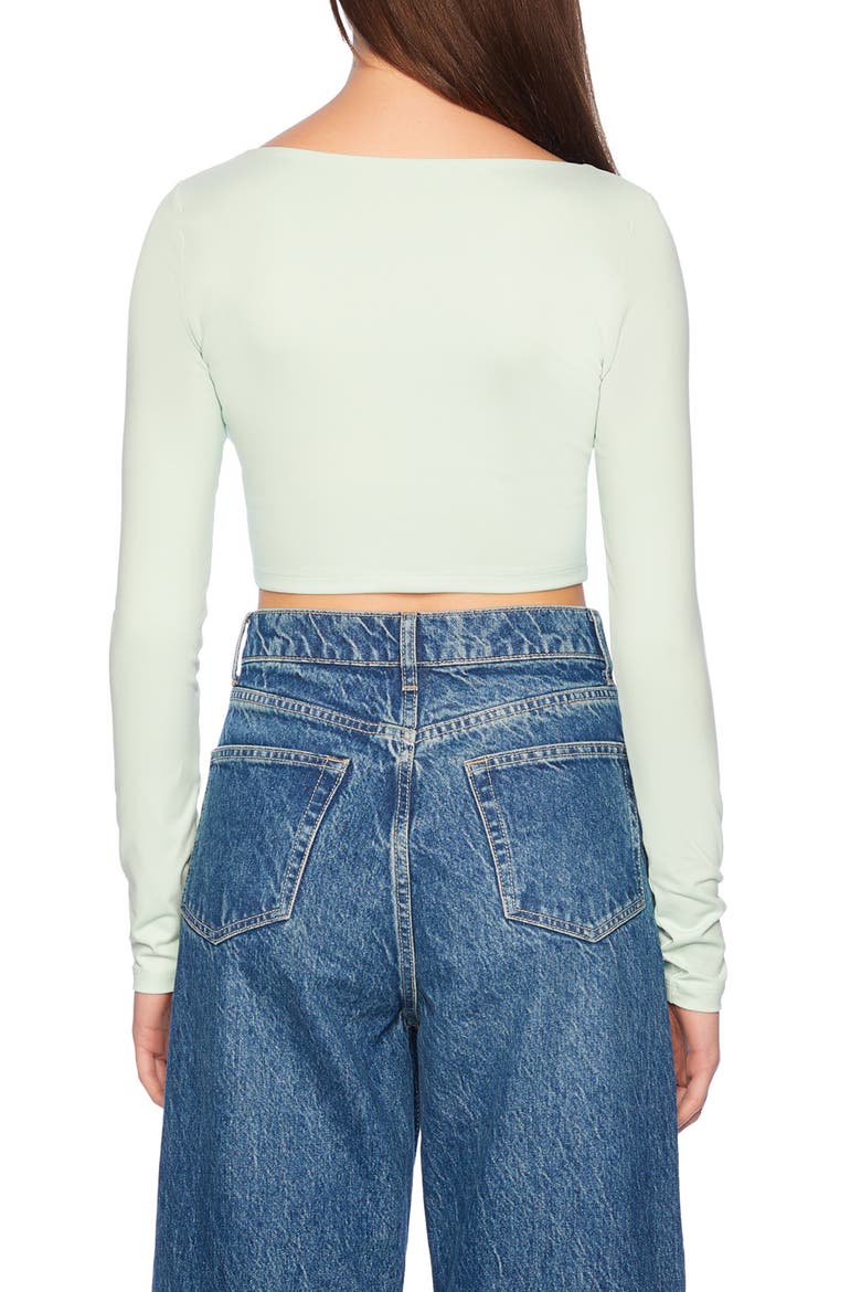 Low Scoop Crop Top, Alternate, color, MINT CHIP