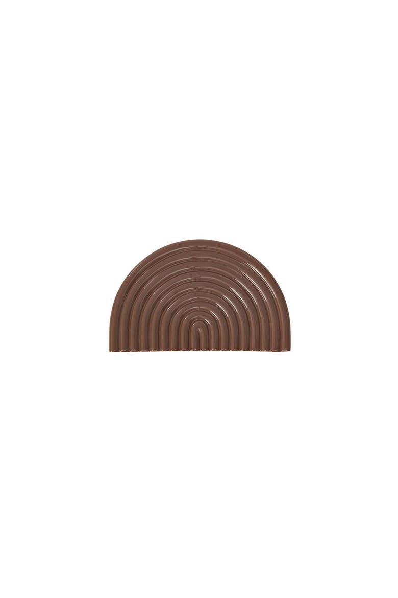 Ceramic Rainbow Tray, Main, color, Choko