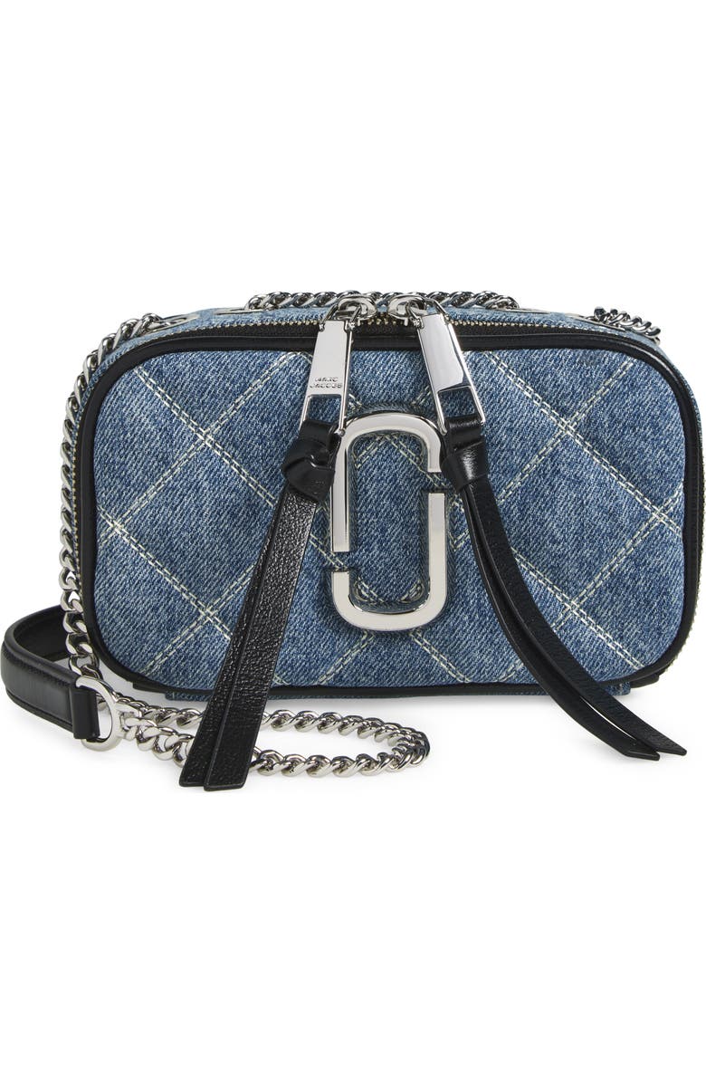 Marc Jacobs The Quilted Denim Softshot Bag, Main, color,