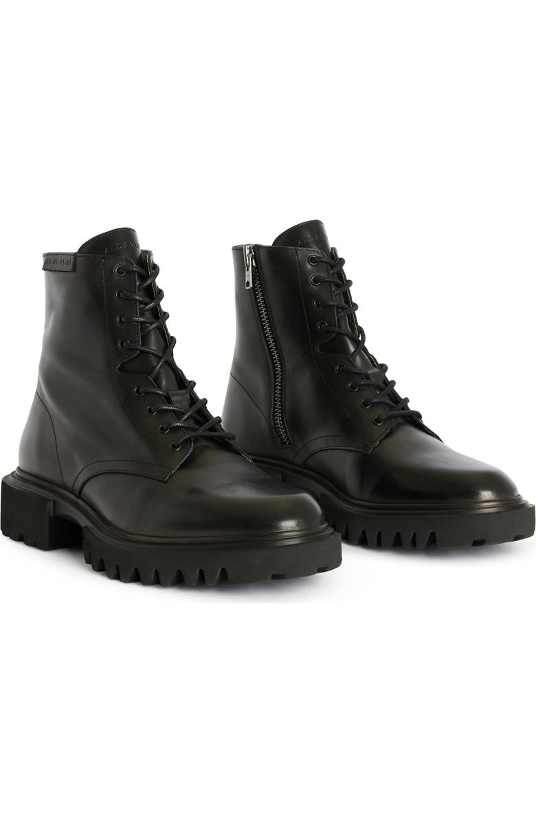 AllSaints Vaughan Zip Derby Boot, Main, color, Black