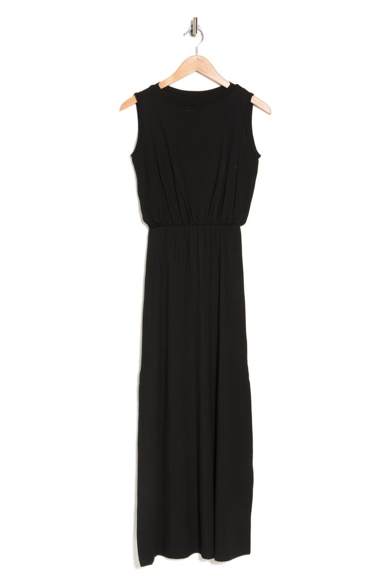 Sleeveless Maxi Dress, Alternate, color, BLACK