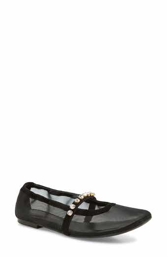 Goldie Crystal Strap Ballet Flat