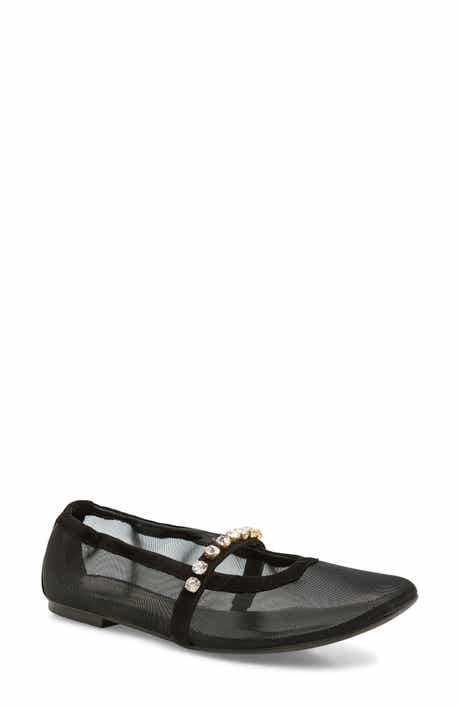 Goldie Crystal Strap Ballet Flat