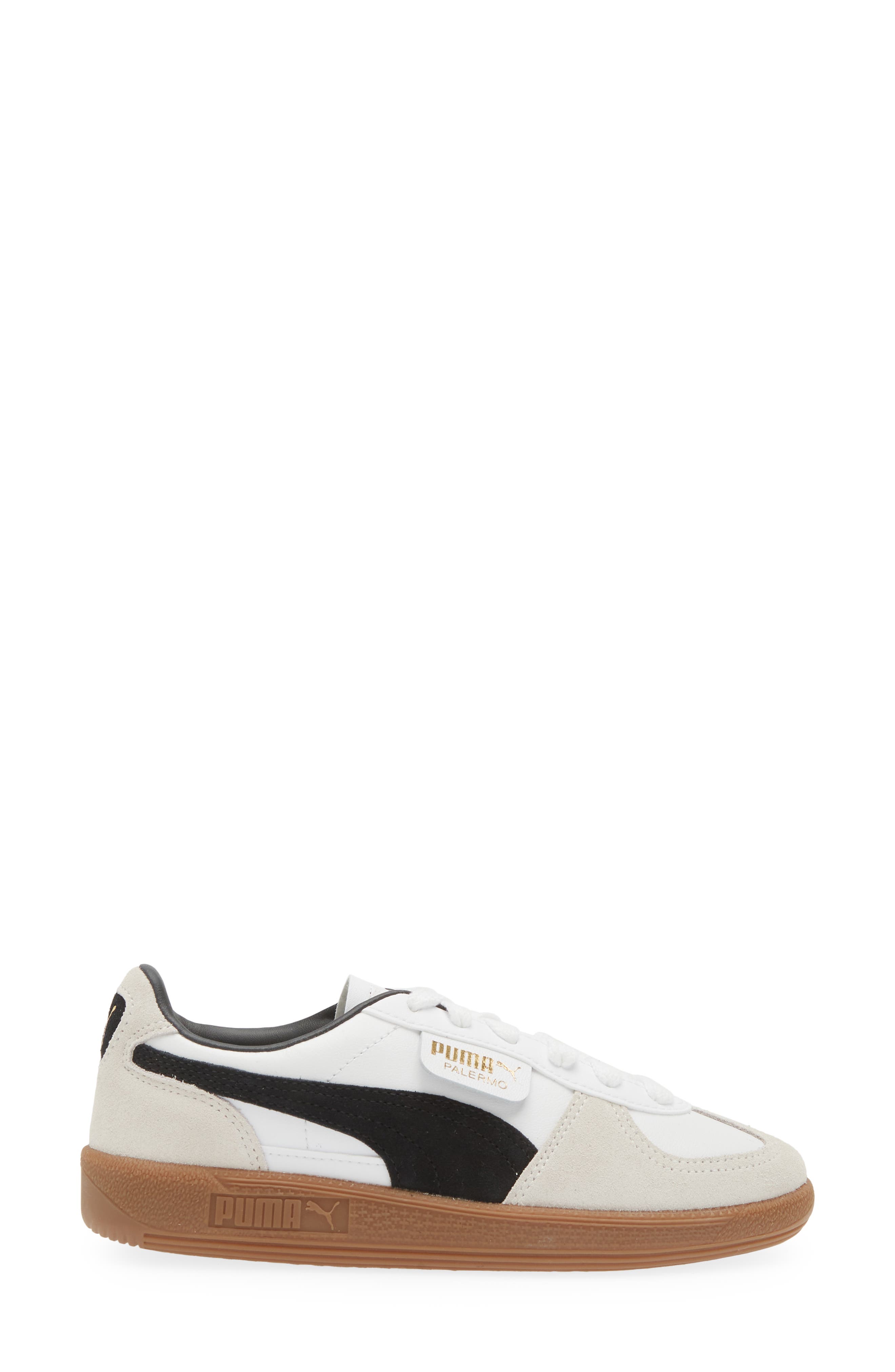 PUMA Palermo Leather Sneaker, Alternate, color, White