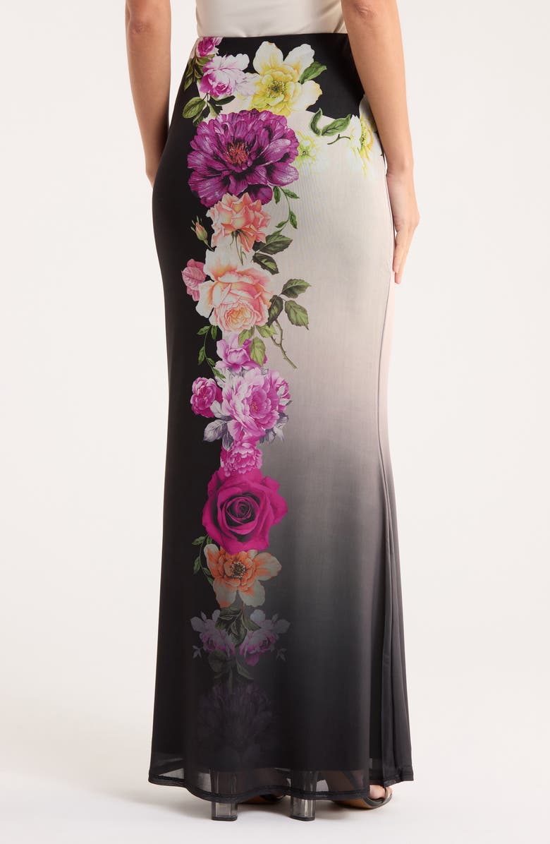 AFRM Tegan Print Maxi Skirt, Alternate, color, Colorblock Floral