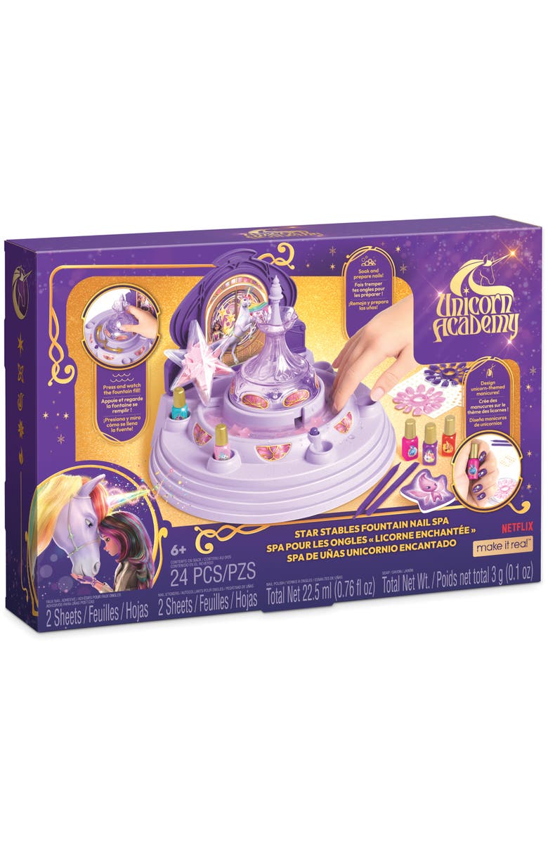Make It Real Star Stables Fountain Nail Spa, Design Unicorn Manicures, Main, color, Multicolored