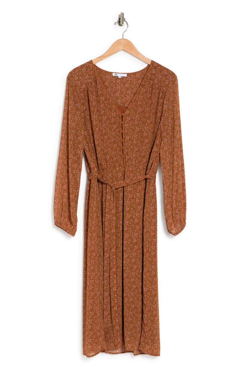 DR2 by Daniel Rainn V-Neck Long Sleeve Dress, Alternate, color, 