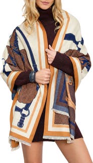 SAACHI Horse Lover Reversible Print Scarf