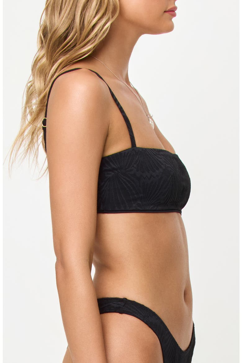 Lux Print Swim Top, Alternate, color, BLACK SHELLPRESS