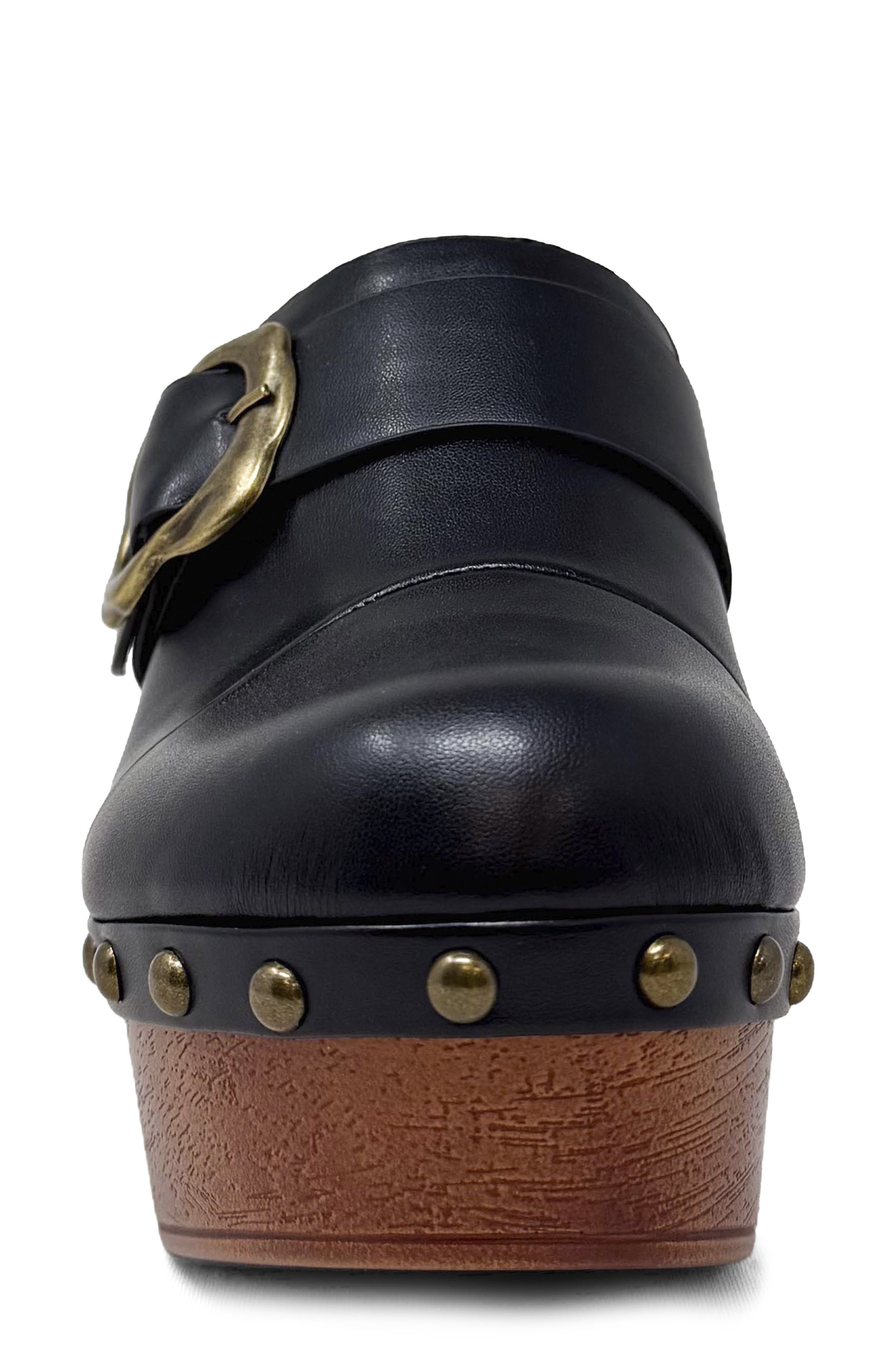 SHUSHOP Lucy Platform Clog, Alternate, color, Black