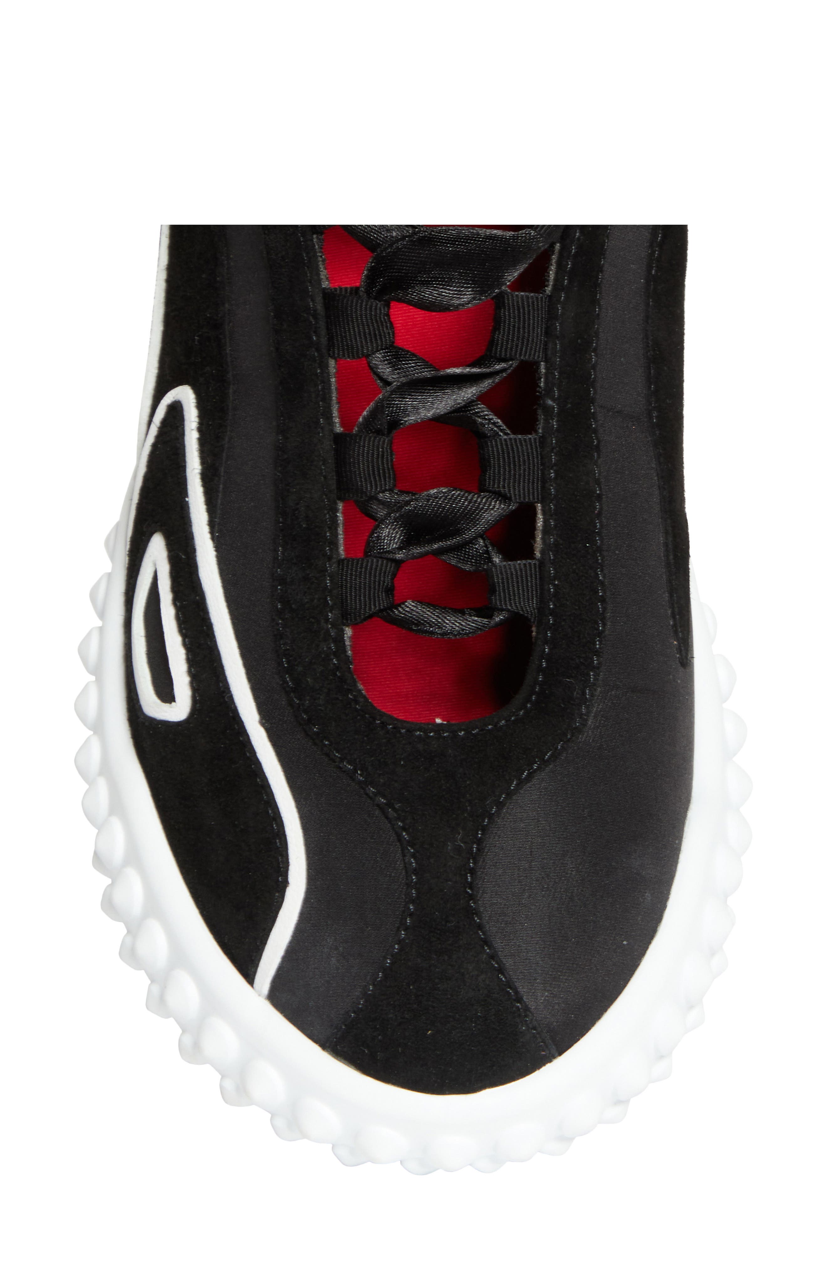Christian Louboutin Mara Ankle Tie Sneaker, Alternate, color, Black