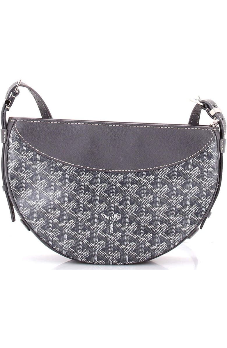 Pre-Owned Goyard Hirondelle Shoulder Bag Coated Canvas and Leather, Alternate, color, Gray