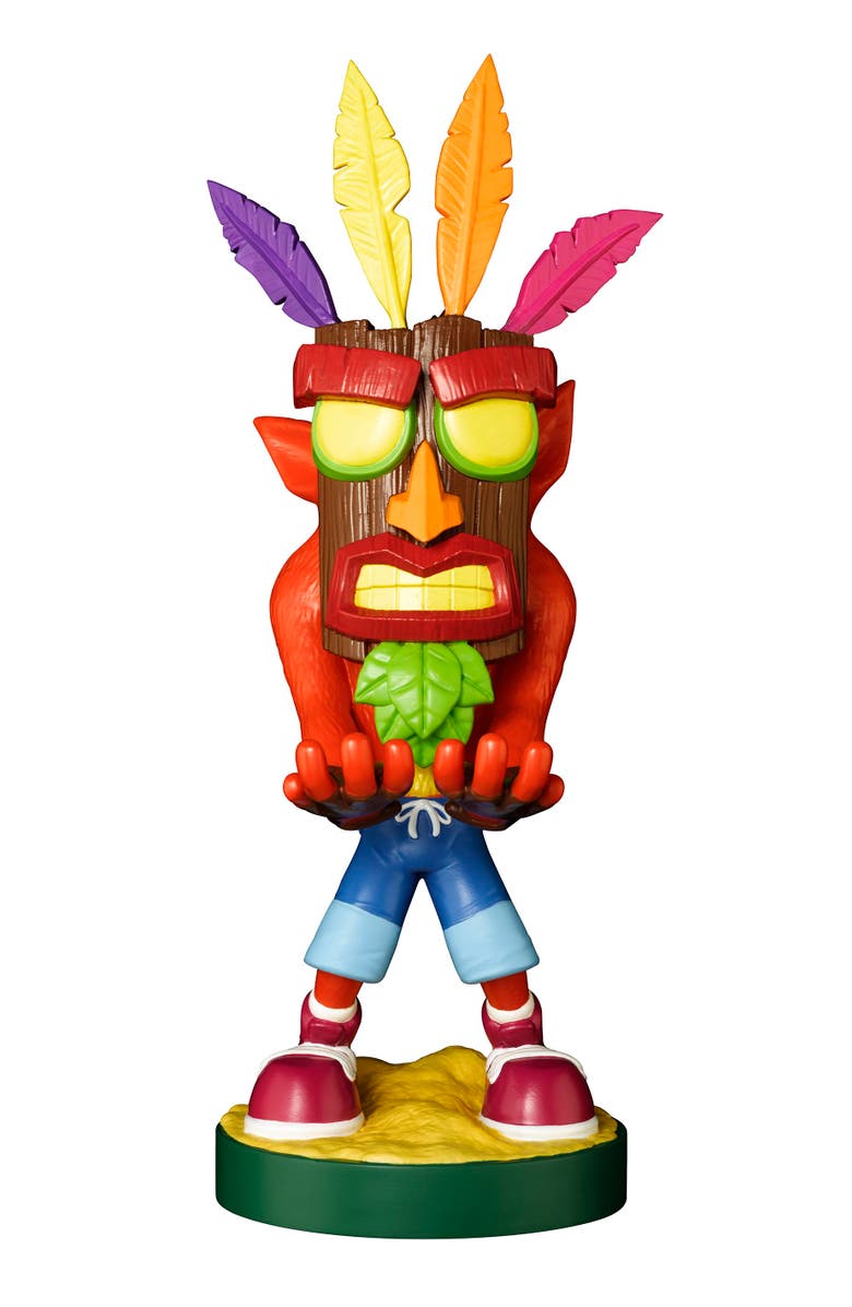 Exquisite Gaming Cable Guy Phone/Controller Holder Crash Bandicoot, Crash Aku Aku, Main, color, Multicolored