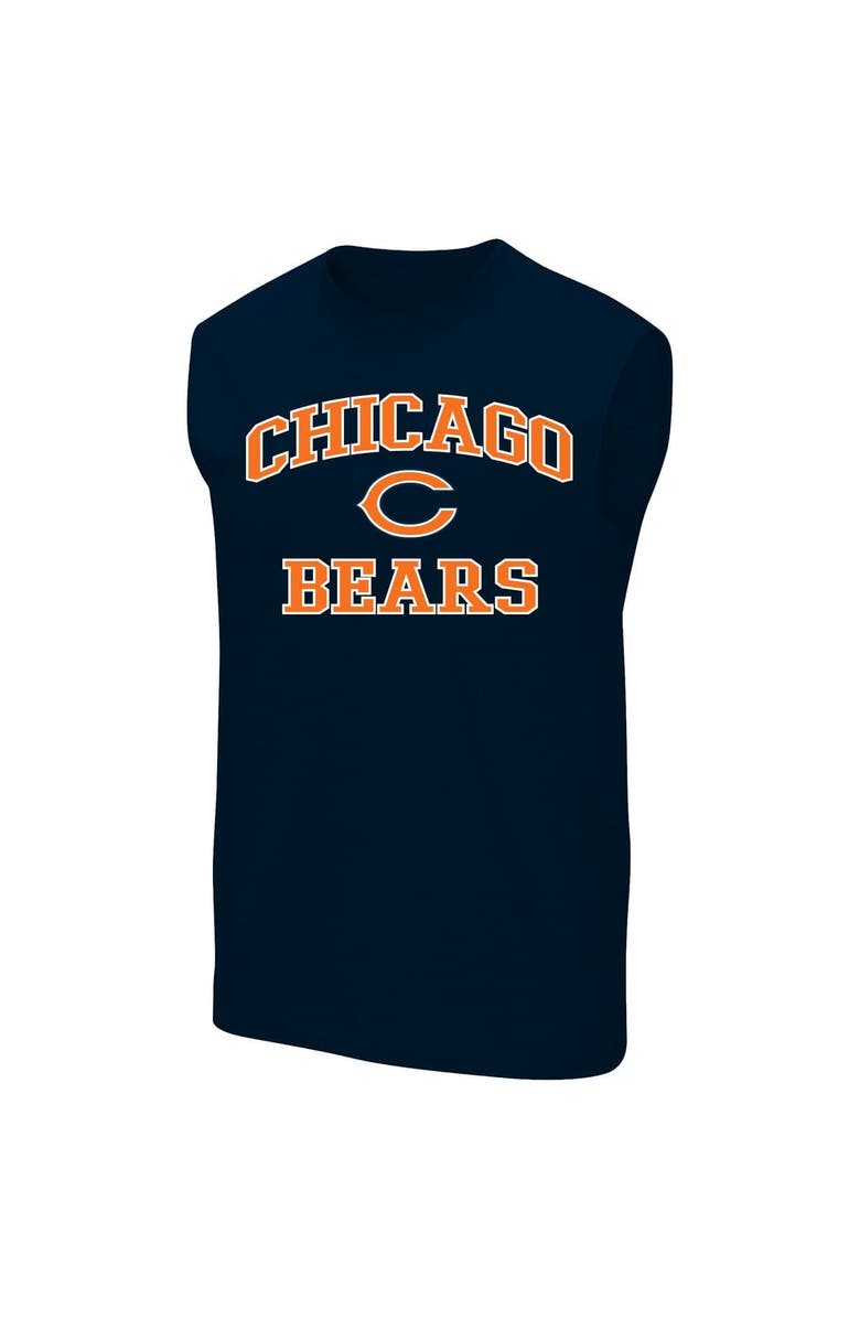 FANATICS Men's Fanatics  Navy Chicago Bears Big & Tall Hart & Soul Muscle Tank Top, Main, color, Navy