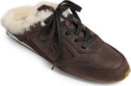 Yosi Samra Uptown Slide Sneaker with Faux Fur Trim