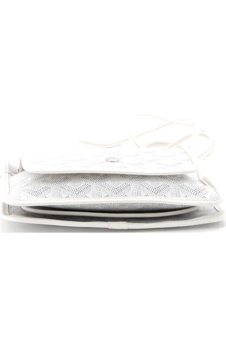 Pre-Owned Goyard Plumet Clutch Wallet Coated Canvas, Alternate, color, White