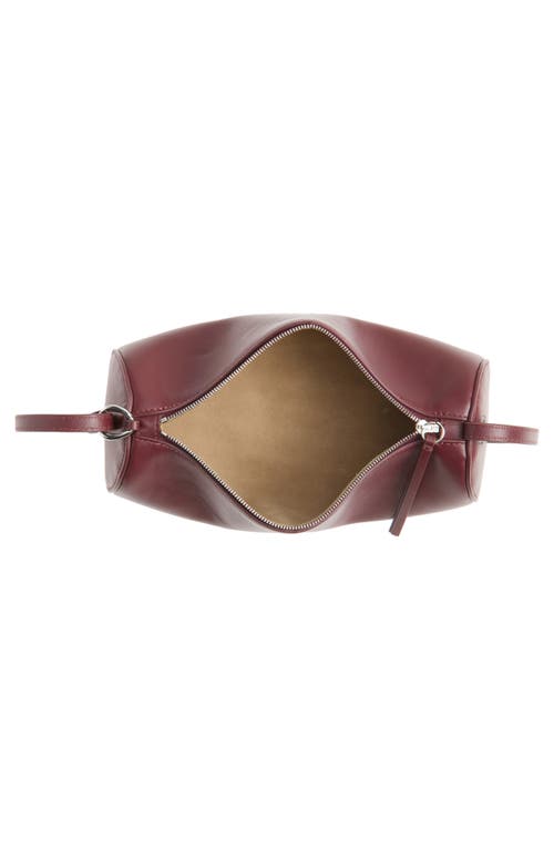 Reformation Simona Suede Cylinder Shoulder Bag In Ruby Leather