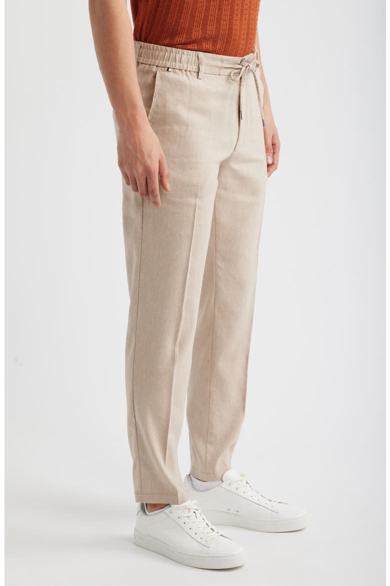Kane Linen Blend Drawstring Pants, Alternate, color, OPEN BEIGE