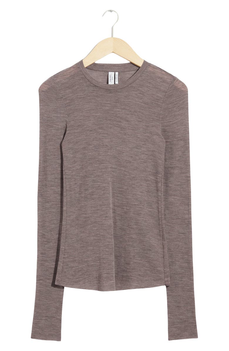 & Other Stories Sheer Wool Sweater, Alternate, color, 