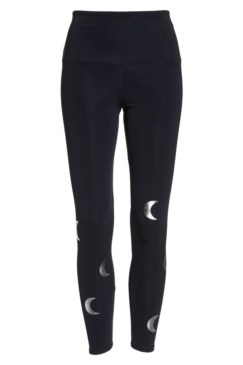 Foil Leggings, Alternate, color, MOON