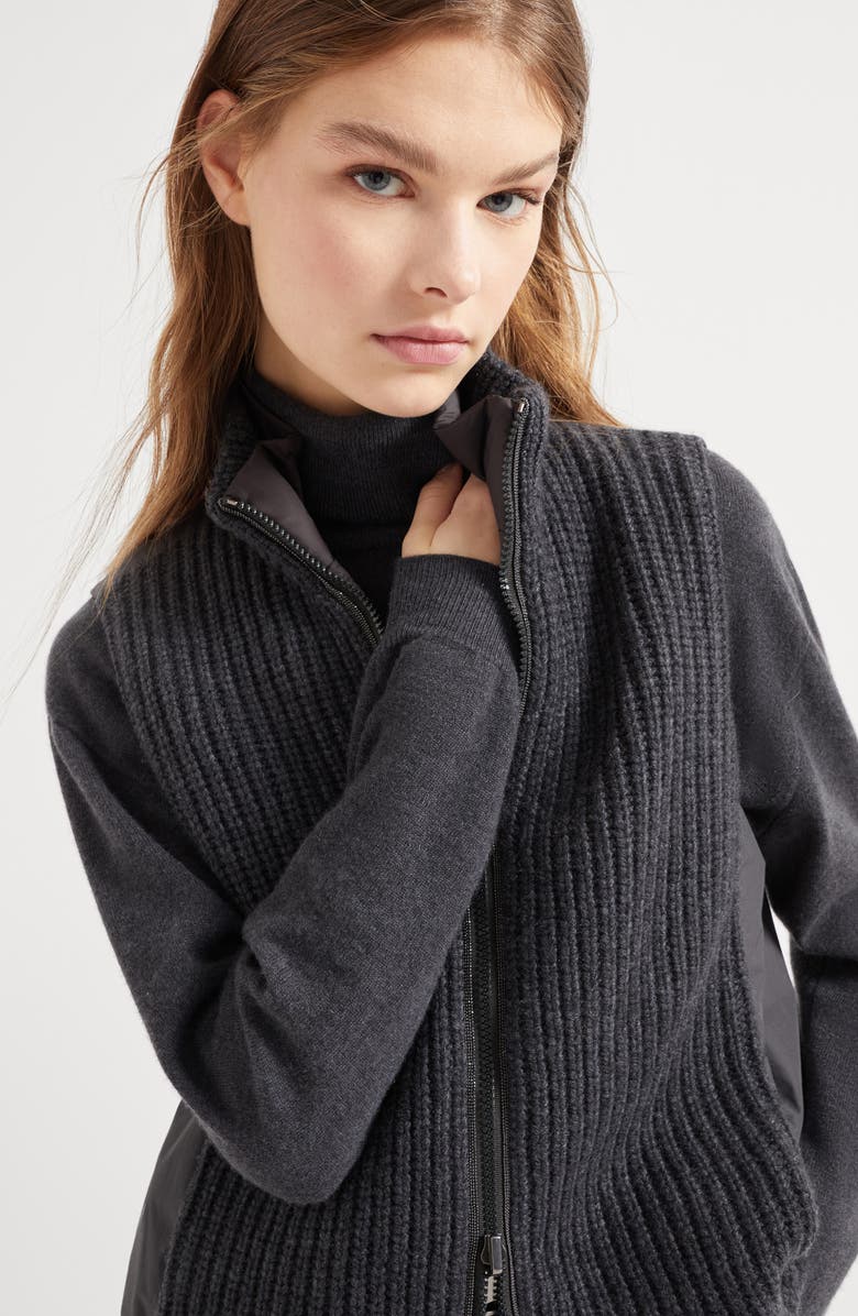 Brunello Cucinelli Cashmere down vest, Alternate, color,