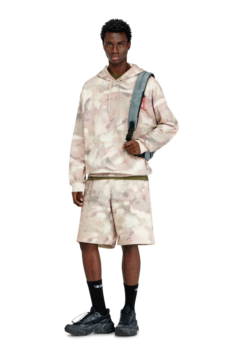 DIESEL<sup>®</sup> P-Crone-V1 Organic Cotton Fleece Sweat Shorts, Alternate, color, Green