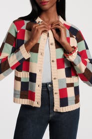 Frances Valentine Pixel Cardigan Sublime Pixel 100% Lambswool