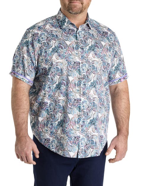 Big & Tall Multi Paisley Sport Shirt
