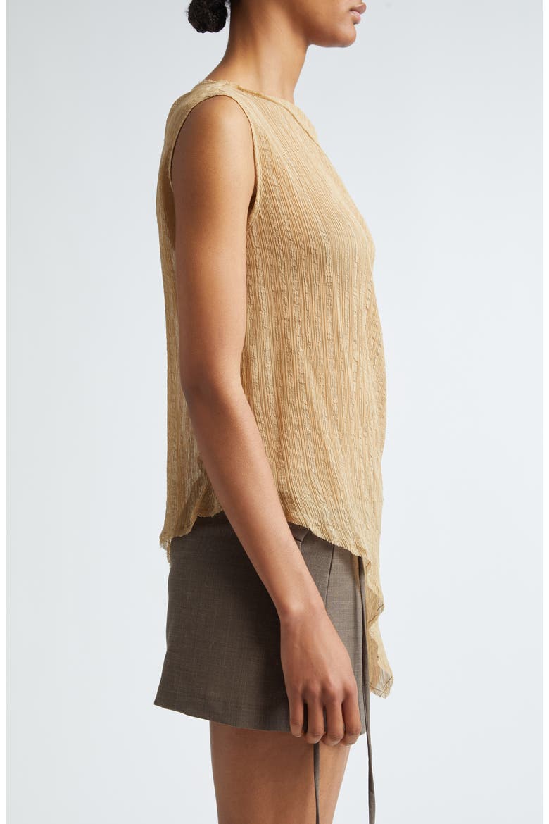 Susan Asymmetric One-Shoulder Sheer Top (Nordstrom Exclusive), Alternate, color, ECRU