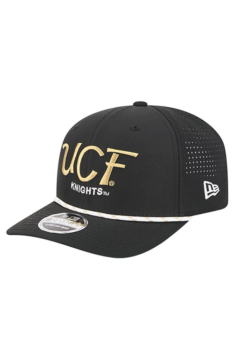 New Era Men's New Era Black UCF Knights Script Performance Rope 9SEVENTY Adjustable Hat, Main, color, Black