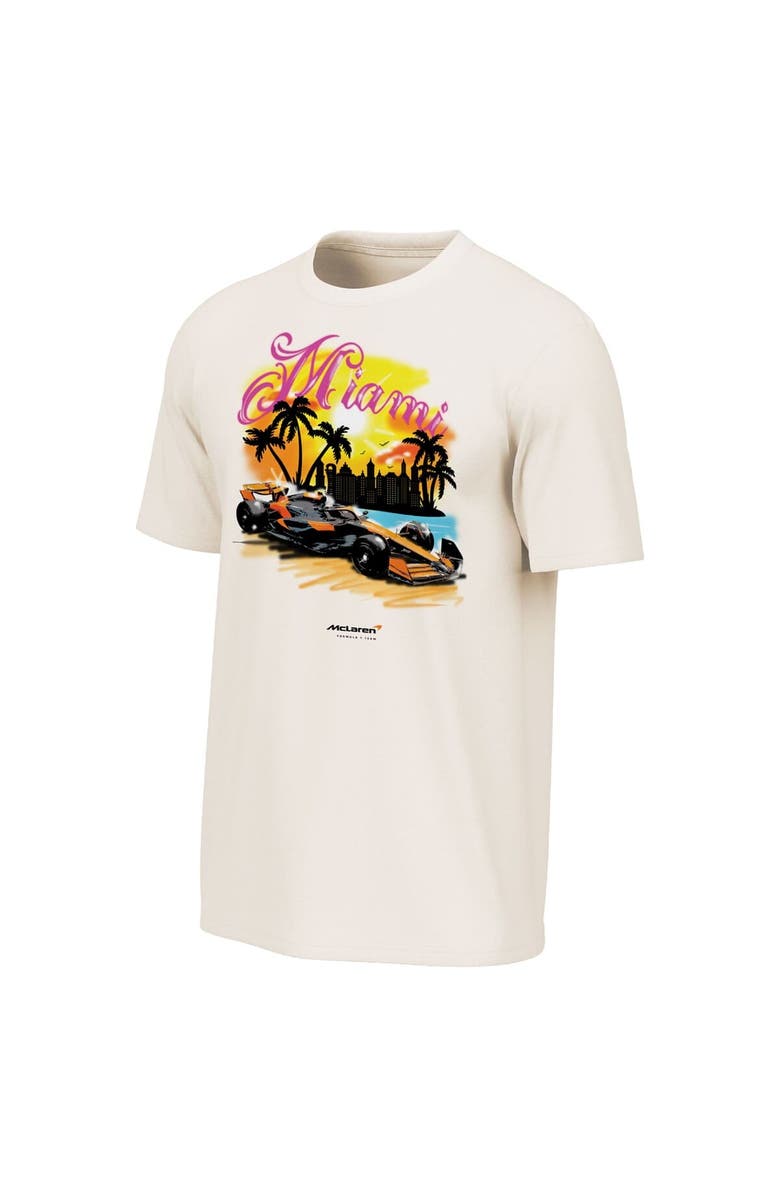 Outerstuff Men's  Cream McLaren F1 Team Miami Washed T-Shirt, Alternate, color, 