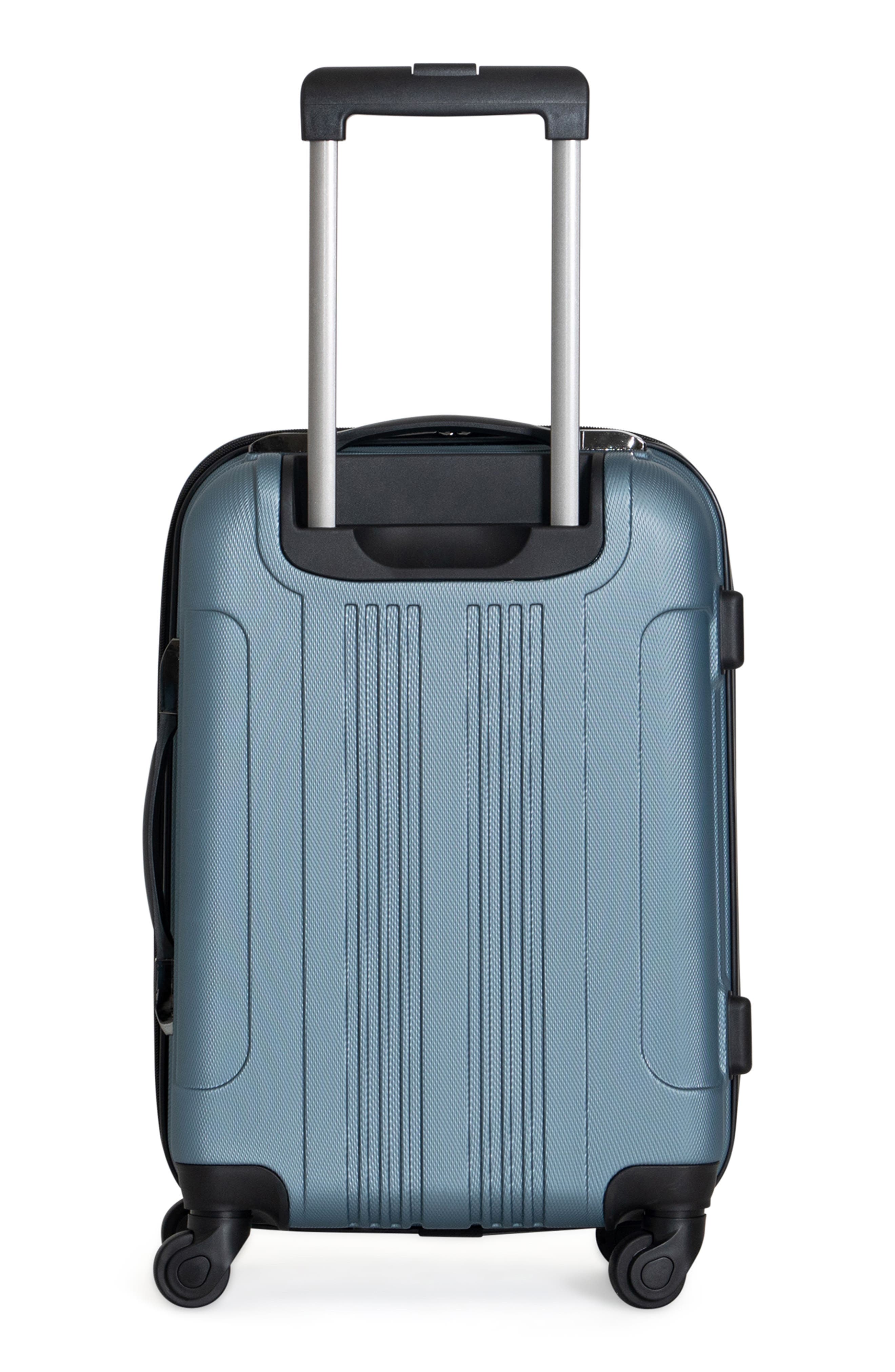 Kenneth Cole Out Of Bounds 20" Hardside Carry-On Luggage, Alternate, color, Granite Blue
