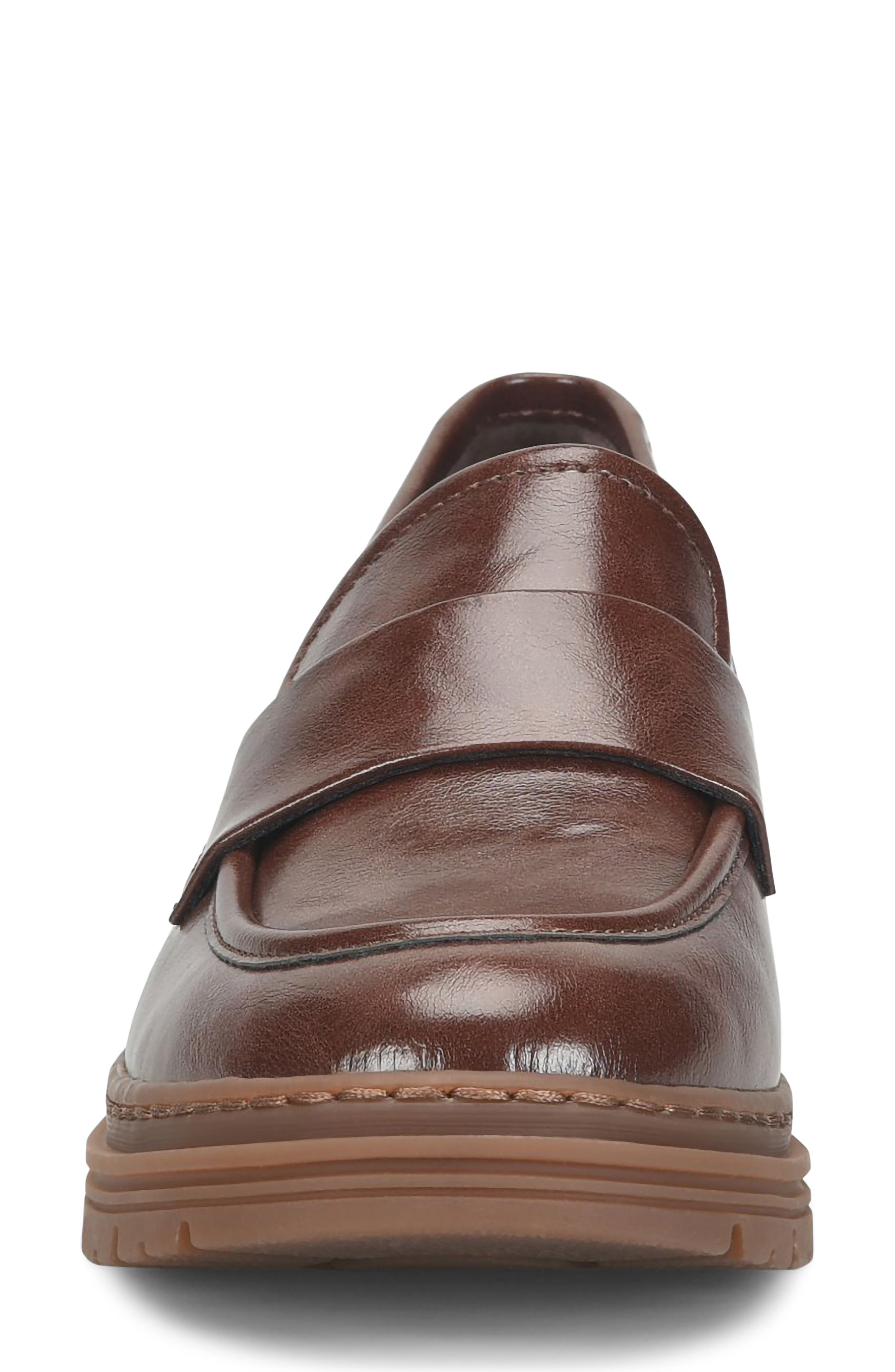 Landa Penny Loafer, Alternate, color, DARK BROWN