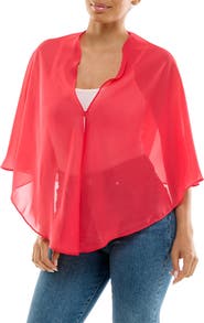Nina Leonard Chiffon Capelet