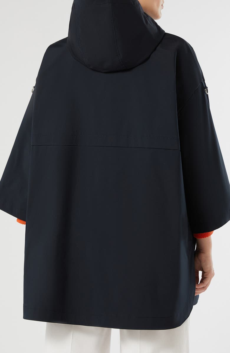 Marina Rinaldi Nero Water Repellent Rain Coat, Alternate, color, Midnight Blue