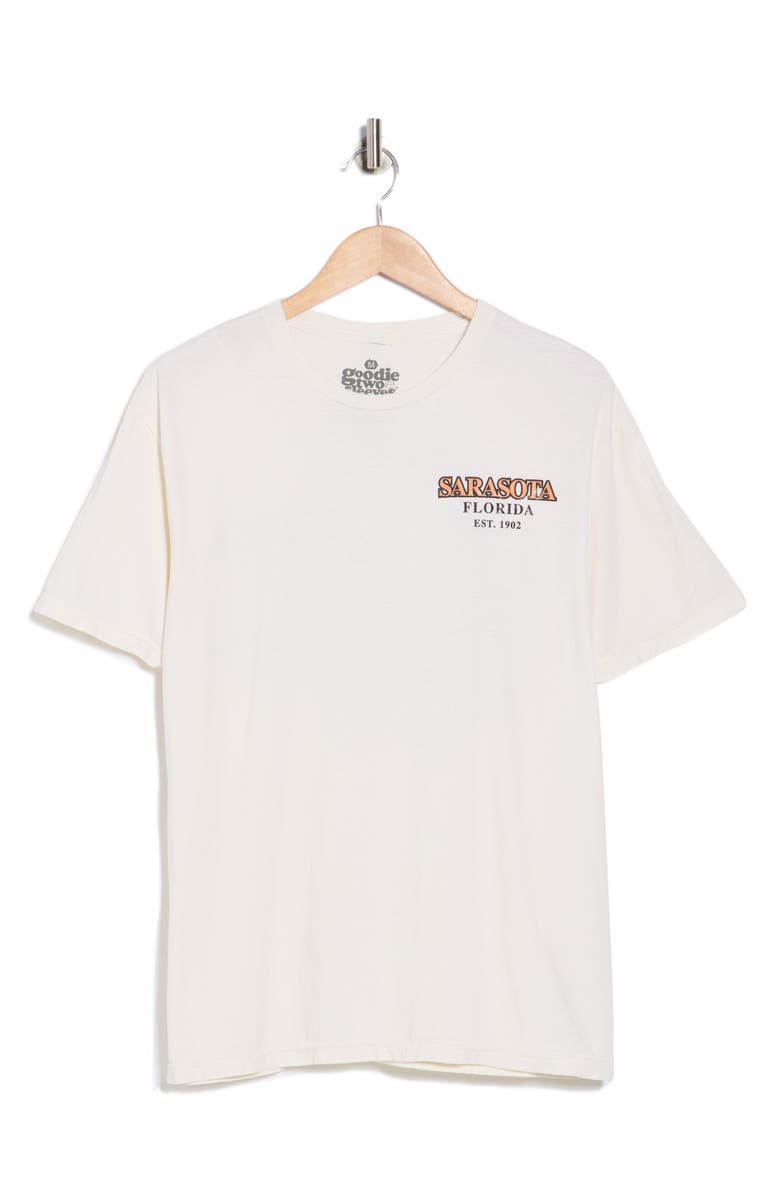 Goodie Two Sleeves Sarasota Graphic T-Shirt, Main, color, Whisper White