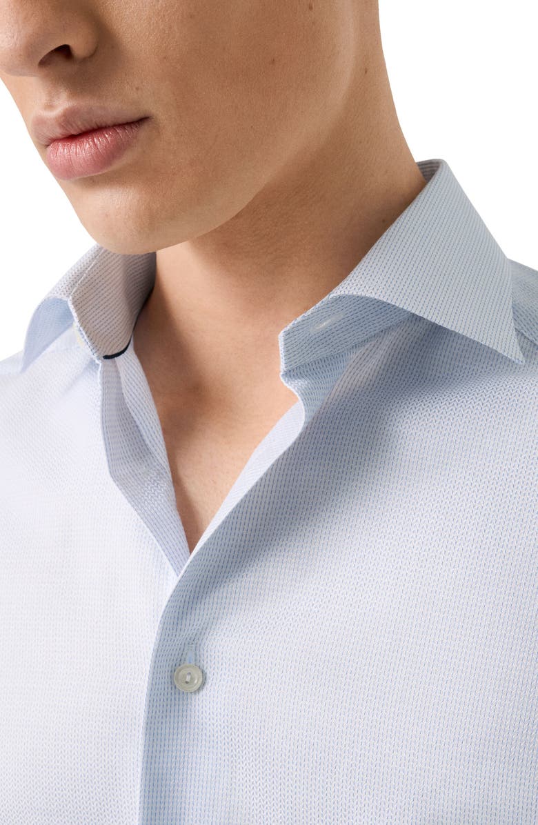 Eton Contemporary Fit Micropattern Cotton Dobby Dress Shirt, Alternate, color, 