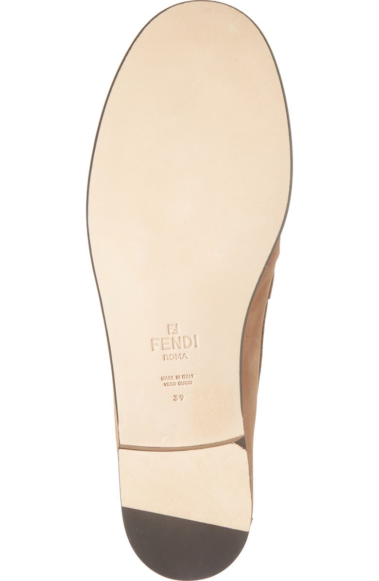 Fendi Baguette Loafer, Alternate, color, Brown