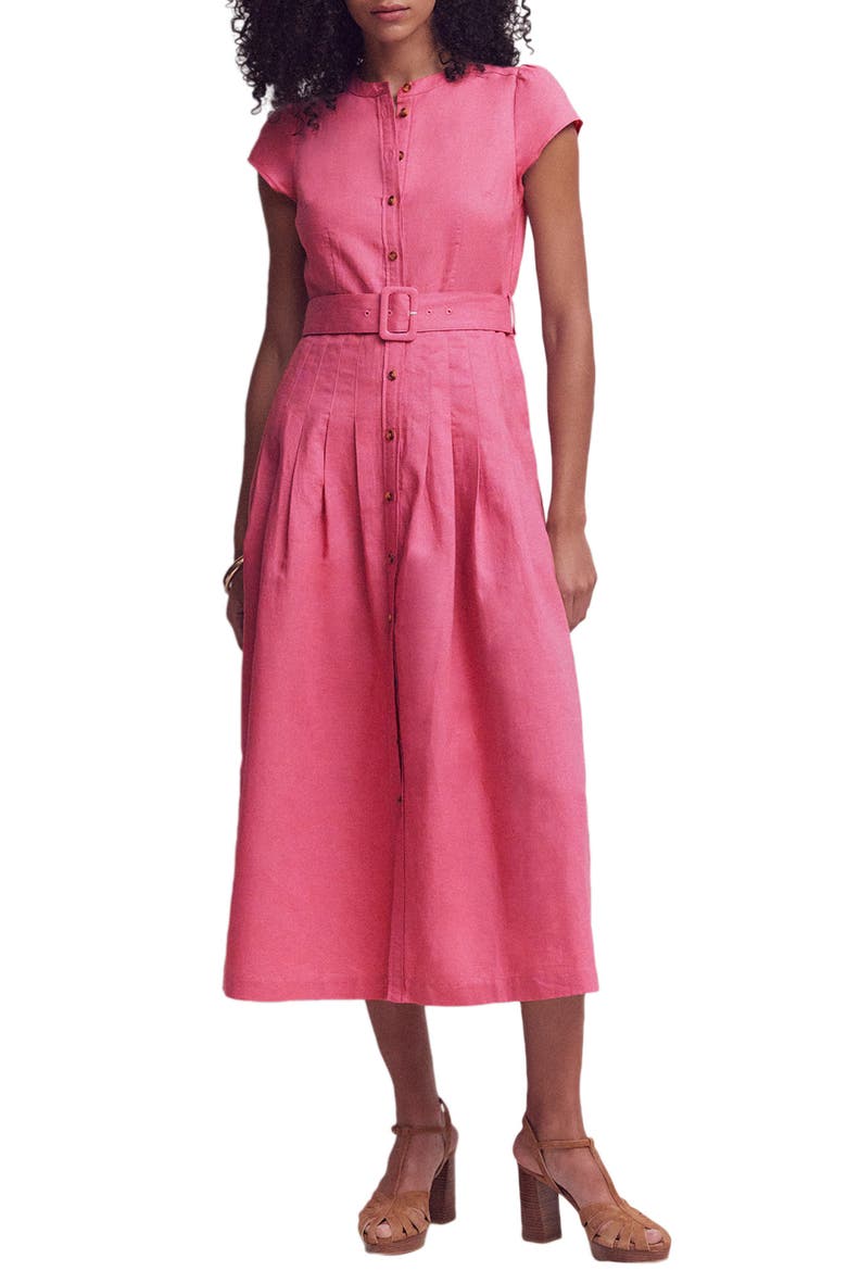 Arabella Linen Blend Maxi Dress, Main, color, VINTAGE ROSE