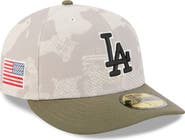 New Era Men's New Era Light Beige/Olive Los Angeles Dodgers 2025 Armed Forces Day 59FIFTY Fitted Hat