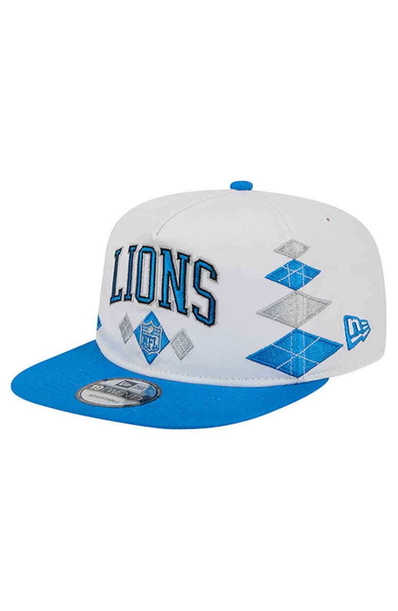 New Era Men's New Era White Detroit Lions Argyle 19TWENTY Adjustable Hat, Alternate, color, White