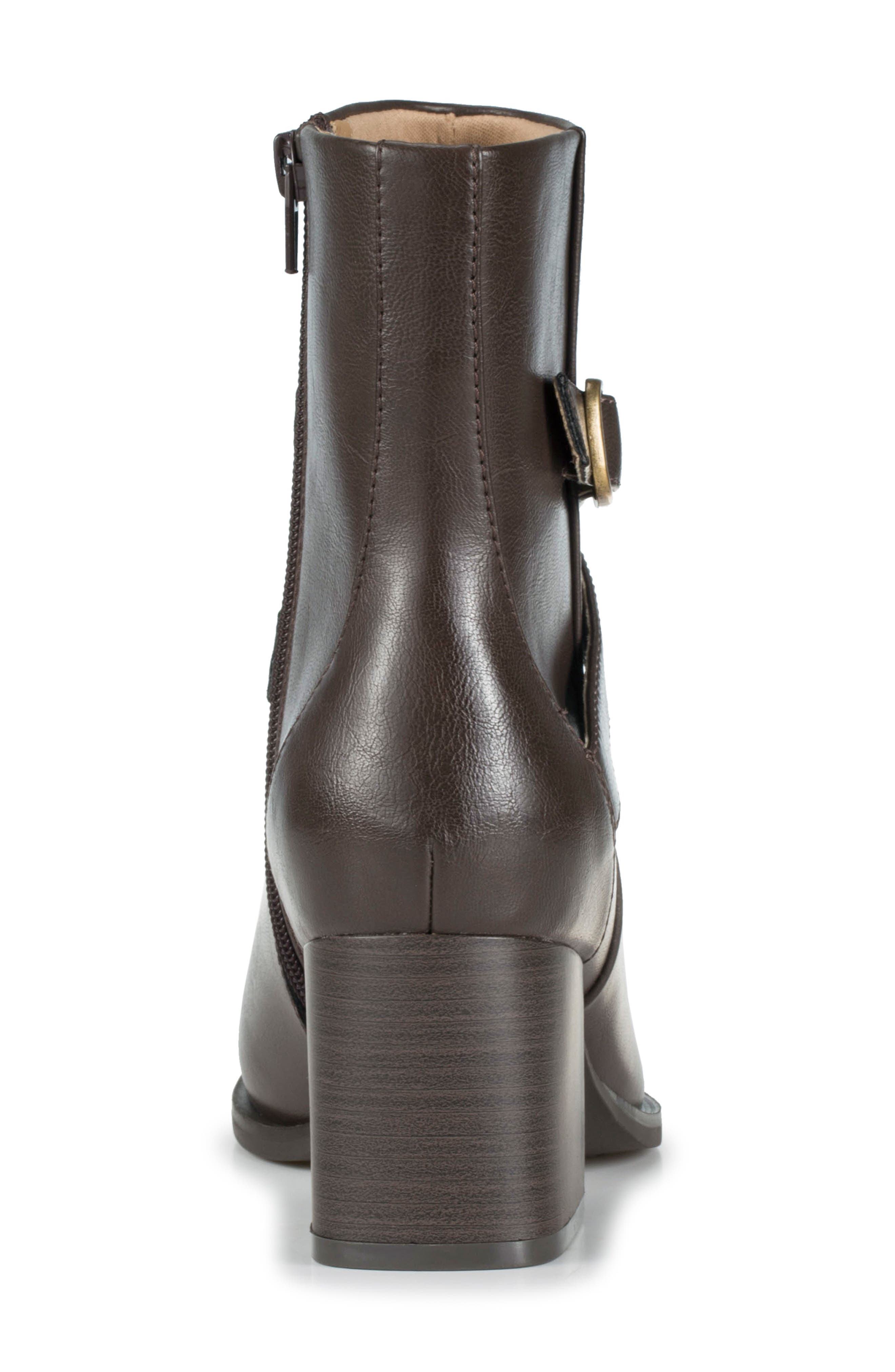 Dorma Block Heel Boot, Alternate, color, DARK BROWN