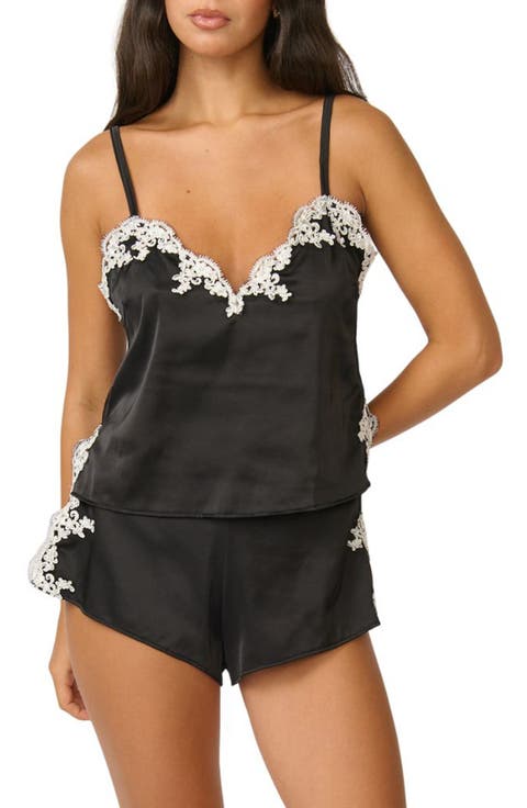 Cinderella Lace Trim Satin Tap Shorts