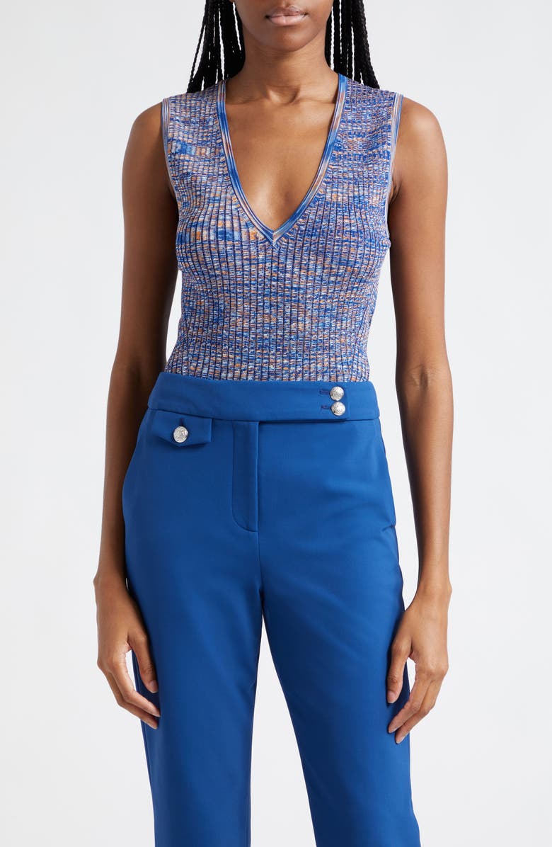 Veronica Beard Sid Space Dye Sleeveless Sweater, Main, color,