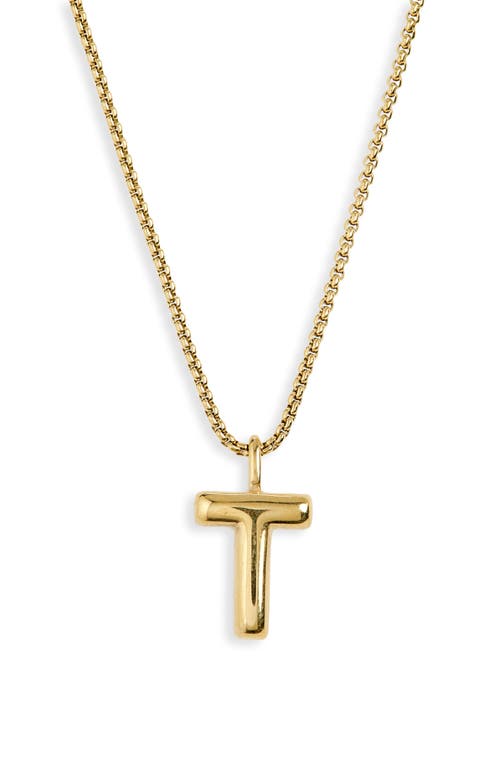 Open Edit Waterproof Bubble Initial Pendant Necklace