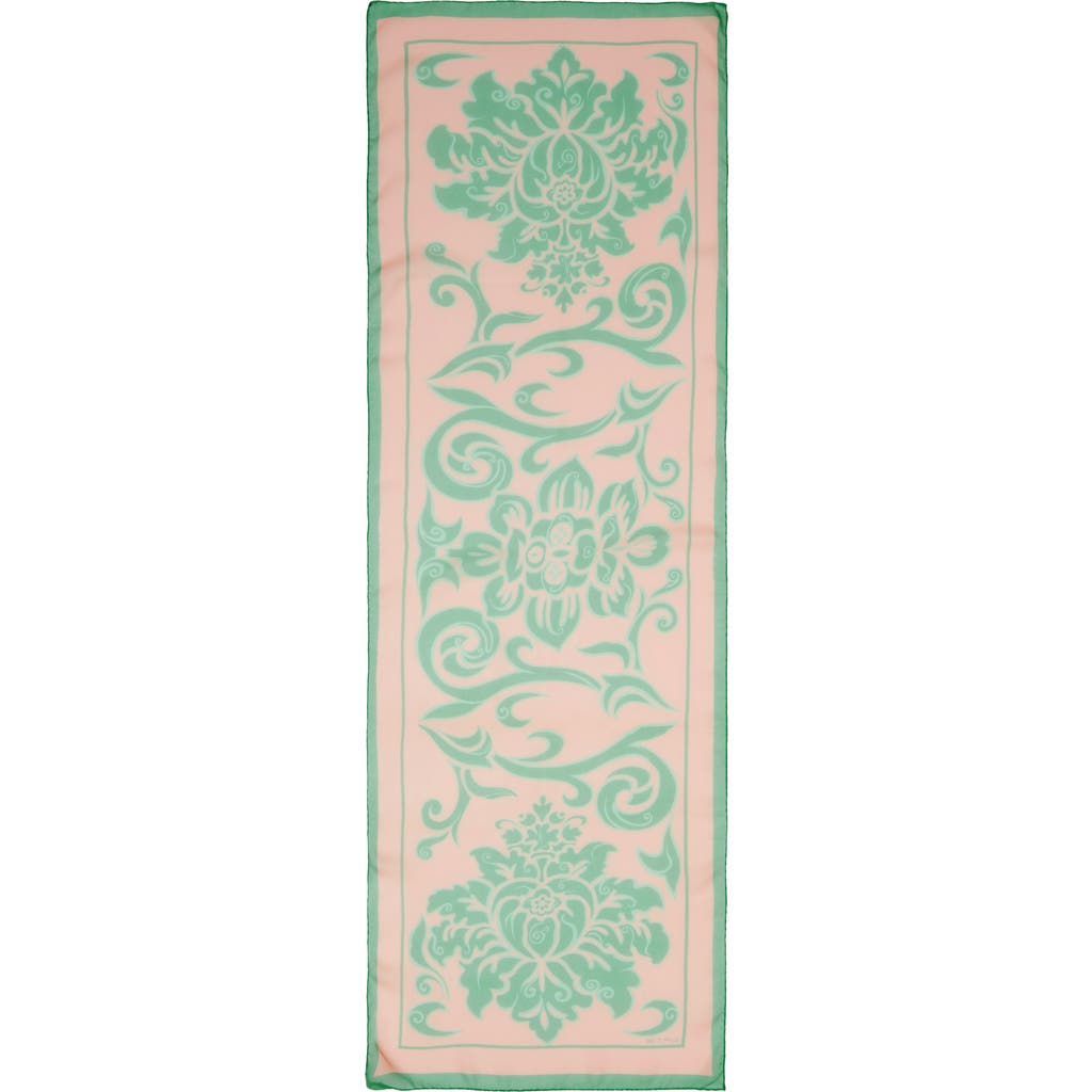 Etro Tosca Silk Scarf In Print On Pink/purple Base