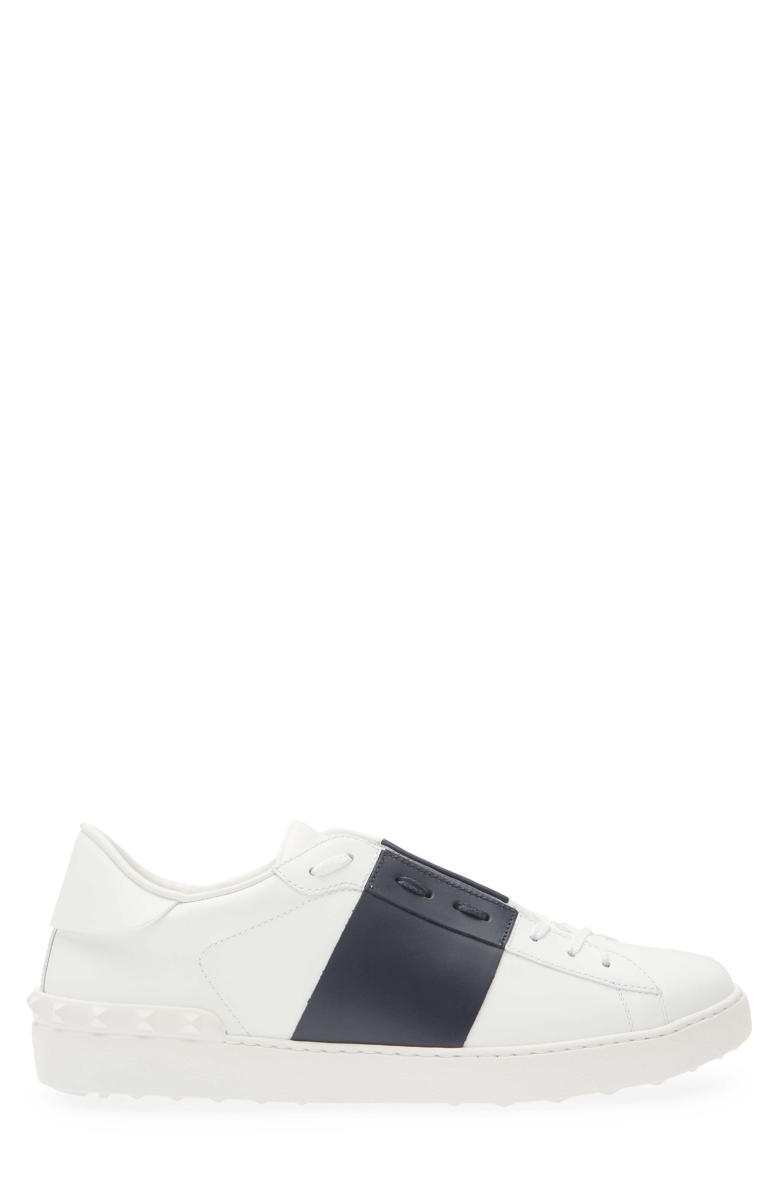 Valentino Garavani Open Sneaker, Alternate, color, White/ Blue