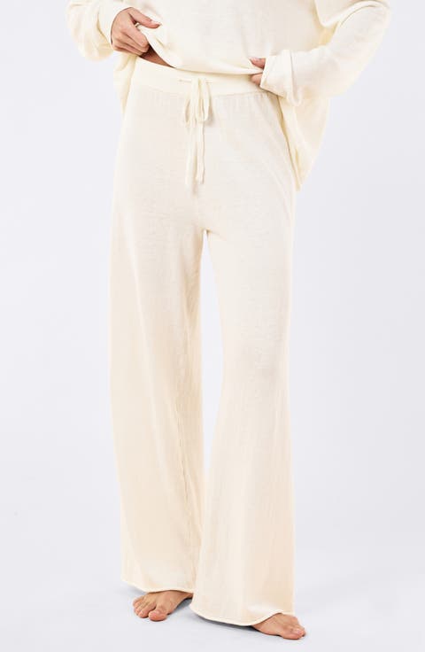 Cotton and Cashmere Knit Lounge Pants